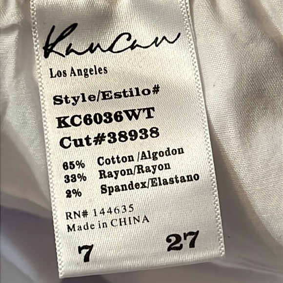 KANCAN High-Rise White Denim Shorts Size 27 - Picture 4 of 7